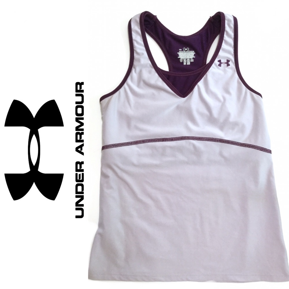 Under Armour activewear tank top with zipper & bra